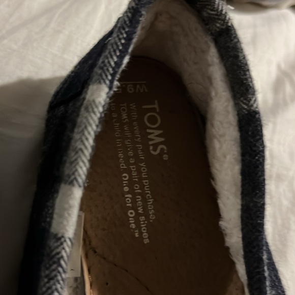 Like new Tom’s Plaid Slip ons. Worn only a few times. - Picture 3 of 3